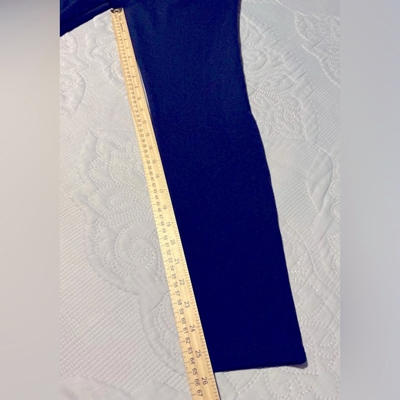 Black Elastic Waist Full-Length Leggings navy - Picture 6 of 7